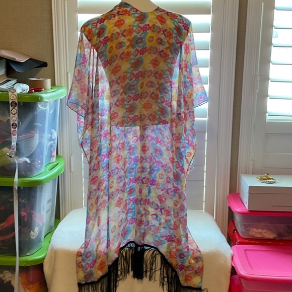 Colorful Floral Women's Scarf - Picture 10 of 11